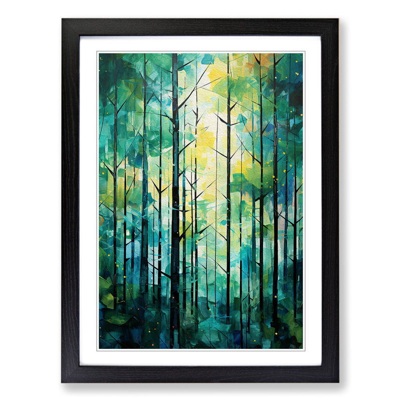 Single Picture Frame Print on Wood, Black Framed, 46cm H x 34cm W