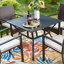 4 - Person Patio Dining Set with Square Table-431113298-431113296
