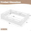 Lit plateforme double pleine grandeur avec garde-corps pleine longueur, base de lit double à profil bas, aucun sommier tapissier requis-462294446-462294447