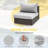 4" Outdoor Replacement Cushion Set Seat/Back Cushion for Patio Furniture-1498791014