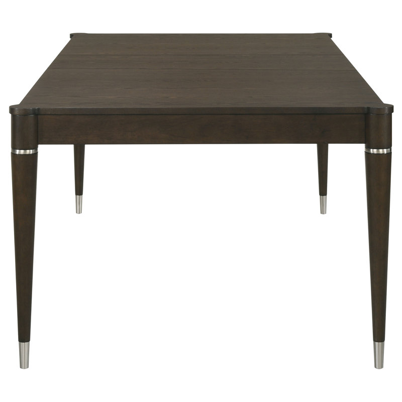 Ash Brown Extension Leaf Dining Table