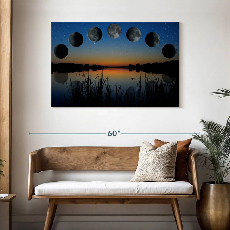 Séquence de phase lunaire d'Oberle, H 30 po x l 45 po