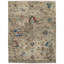 Hand Knotted Wool Floral Area Rug in Black-803955614