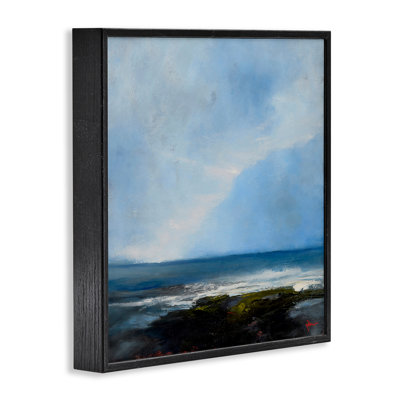Vaste vue sur la plage, estampe numérique encadrée, design par Patrick Dennis