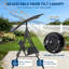 Balancelle d'extérieur à 2 places avec coussins réglables et bancs coulissants avec patins antidérapants résistants aux rayons UV / imperméables