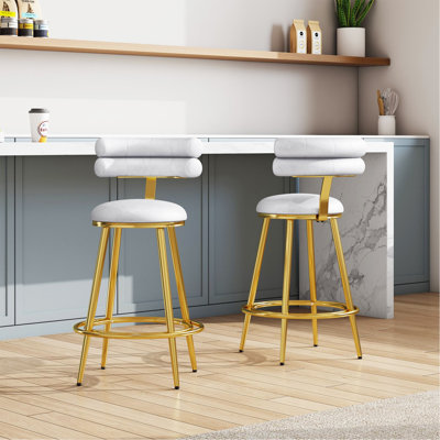 Ensemble de 2 tabourets de comptoir 27,65 po Modern