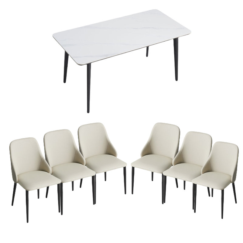 Ensembles de table de salle à manger simple et luxueux, H 29,72 po x L 55,11 po x l 31,49 po