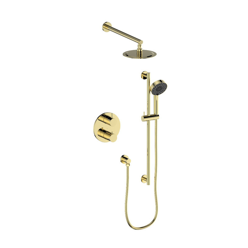 Shower Faucet, Polished Gold