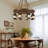 Massimo 31.5 Inch Vintage 8 - Light Dimmable Wagon Wheel Chandelier