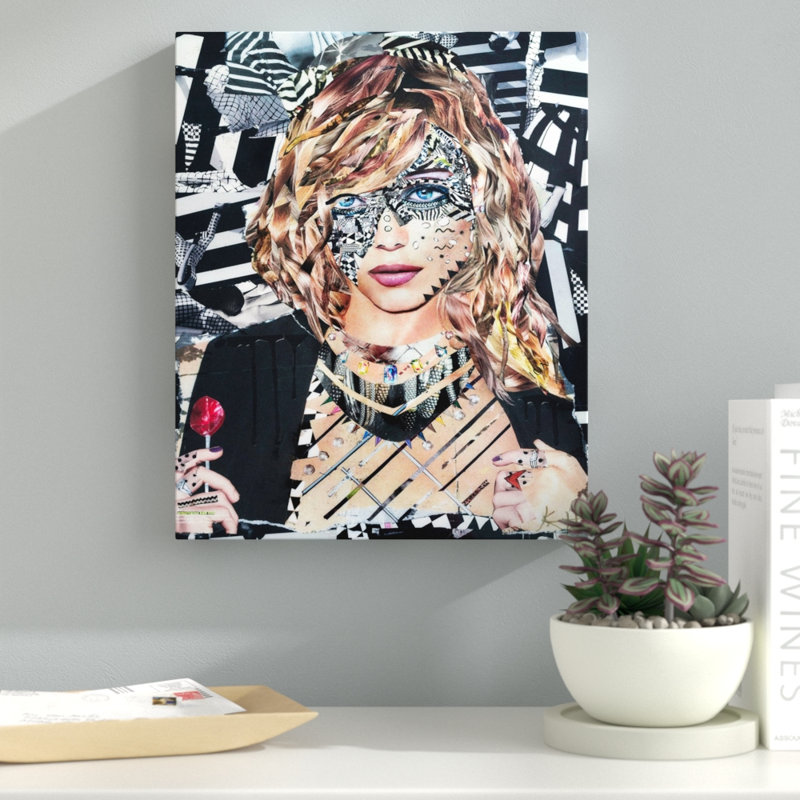 «Lollipop» par Katy Hirschfeld, reproduction d'art graphique sur toile, H 45 po x l 36 po x P 1,5 po