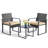 Gizoon  2 - Person Wicker  Patio Conversation Set with Cushions-1390021584