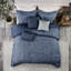Literie 7 pièces bleu marine