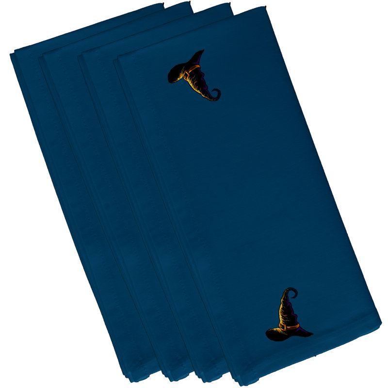 Ensemble de serviettes 4 pièces, L 18 po x L 18 po, Bleu