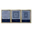 Indigo Tile I - ensemble de 3 impressions sur toile encadrées-73082890-73082893