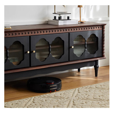 Meuble télé en bois massif Mid-Century