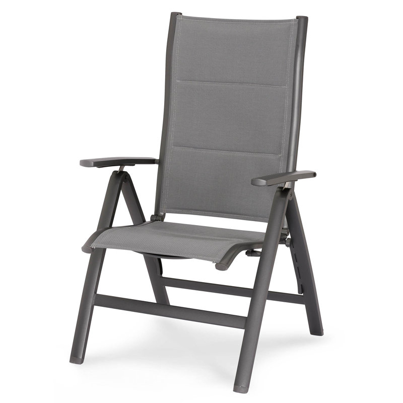 Lathan Foldable Outdoor Patio Dining Armchair