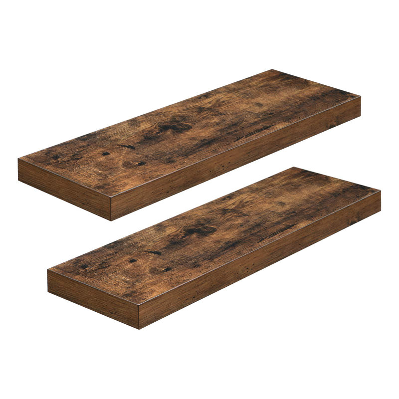 Arihaant 2 Piece Floating Shelf, Brown
