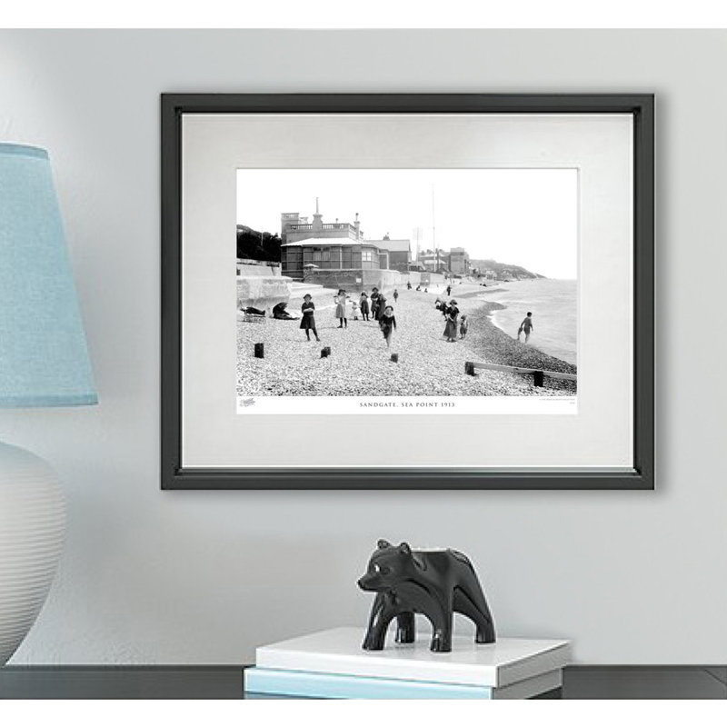 Sandgate, Sea Point 1913 by Francis Frith - Single Picture Frame Print, 60cm H x 80cm W x 2.3cm D