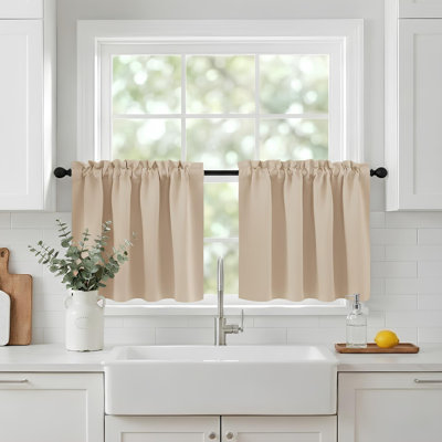 Polyester Blackout Rod Pocket Valance