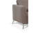 Malaga Taupe Leather Loveseat (Assembled)