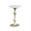 Livie 100% Marble Pedestal End Table