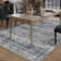Luthien Elegant Vintage Floral Area Rug in Light Grey