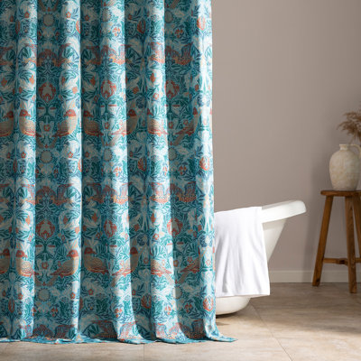  Rideau de douche en tissu jacquard (ensemble de 2)