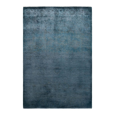Tapis argenté / bleu clair Overyed