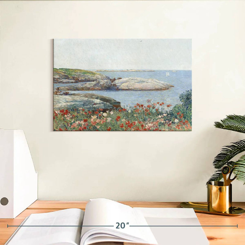 Alvord Poppies Isles Of Shoals, H 8 po x l 12 po