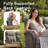 Alakai 3-Piece Outdoor Wicker Crescent Backrest Sofa Set With Ottomans-831658784