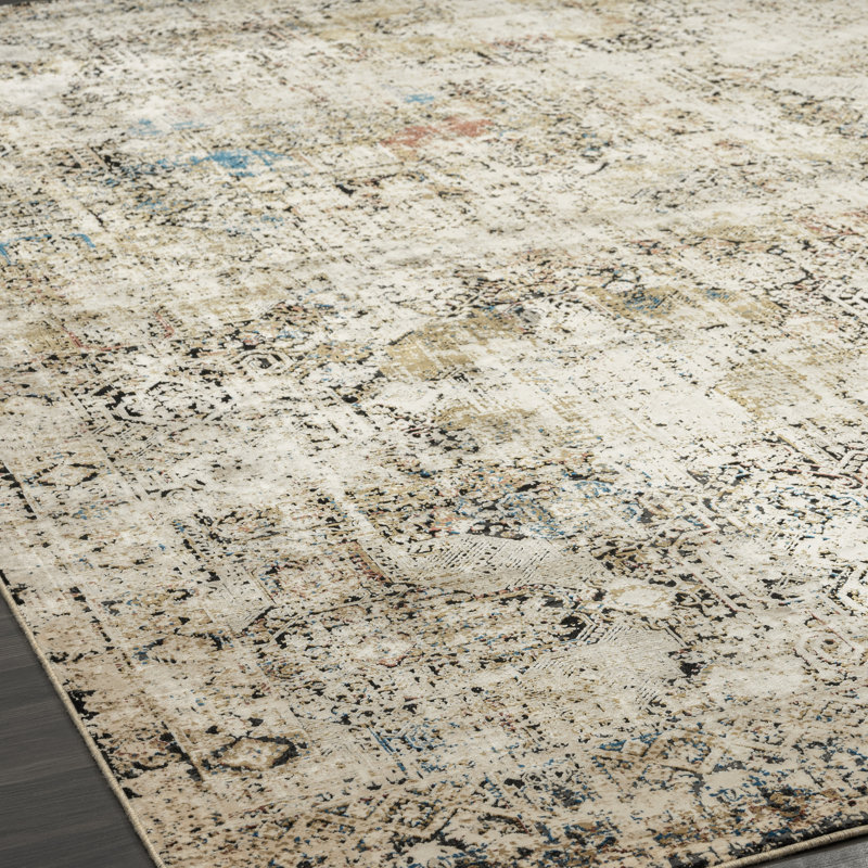 Lydian Area Rug in Earth Tones, Rectangle 5'3" x 7'7"
