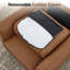  Chaise avec accoudoirs roulés en similicuir de 37 po Carter-1622682193