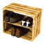 4 Pair Stackable Solid Wood Shoe Rack-628464882