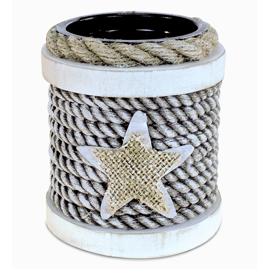 Nautical Dream Rope Wood Votive Breakwater Bay 
