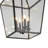 Auralux 4-Light IP54 Outdoor Hanging Lantern Pendant for Porch & Entryway