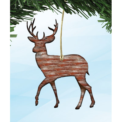 Aimants en bois rustique cerf renne