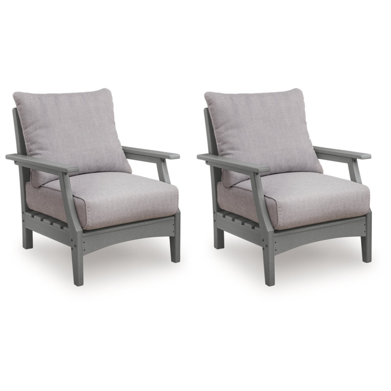 Chaise longue d'extérieur avec coussin Anieya