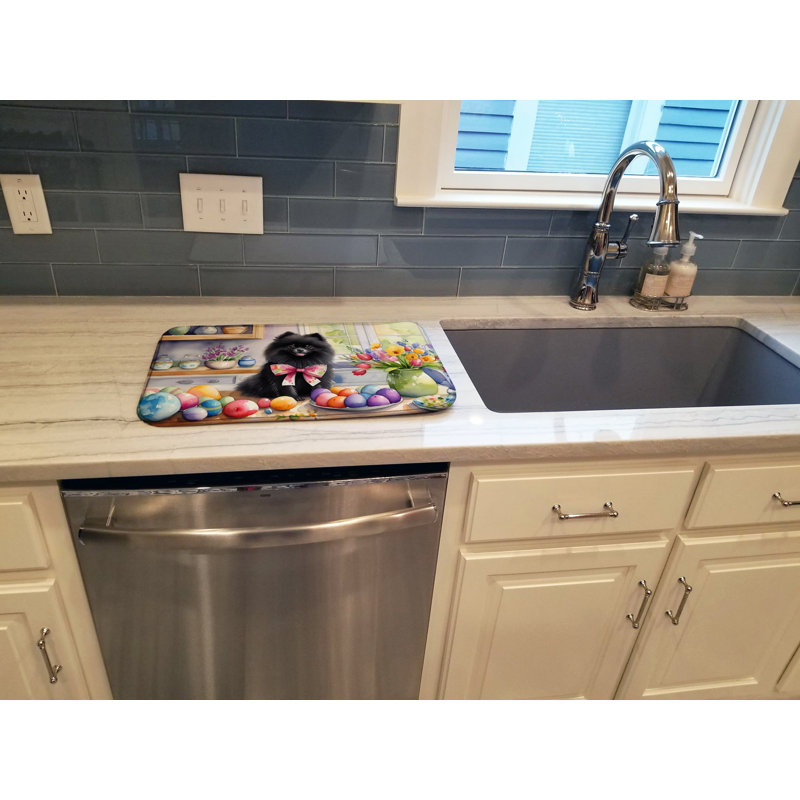 Tapis de séchage Decorating Poméranien