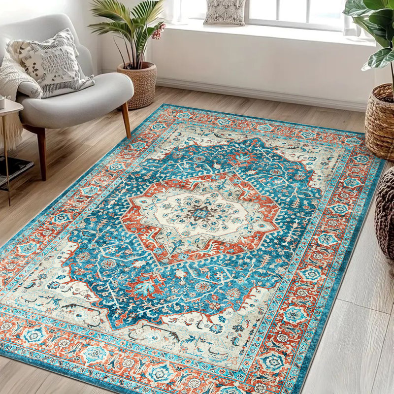 Luxury Plush Area Rug Machine Tufted Shaggy Carpet, Rectangle 60 x 110 cm
