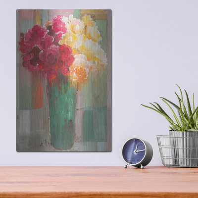 Winston Porter 'Poetic Bouquet' by Hooshang Khorasani, Metal Wall Art