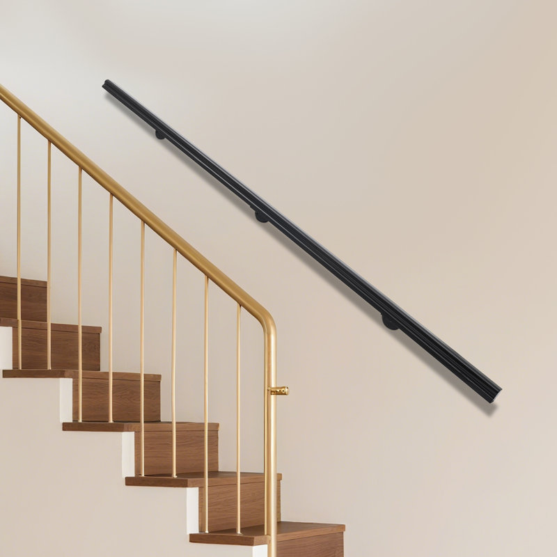 Rampe décorative 7 pi pour escalier, Noir