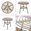 Table d'appoint en faux rotin Orlando