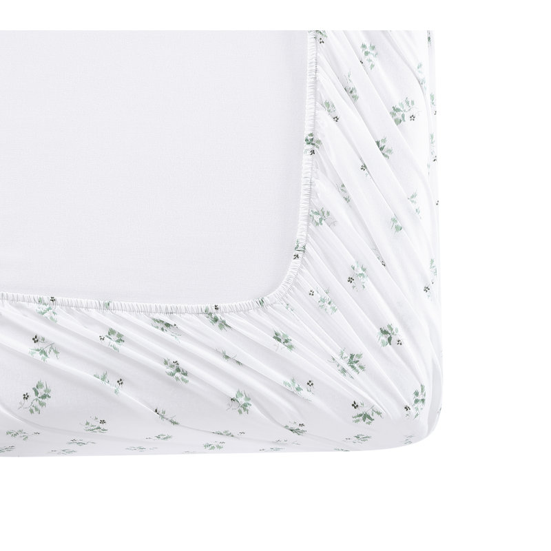Middlebrook  200 Thread Count Floral 100% Cotton Percale Sheet Set, Twin Sheet Set + Fitted Sheet + 1 Pillowcase