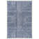  Washable Non-Slip Rug - Blue Striped Area Rug for Living Room, Bedroom, Dining Room, and Kitchen