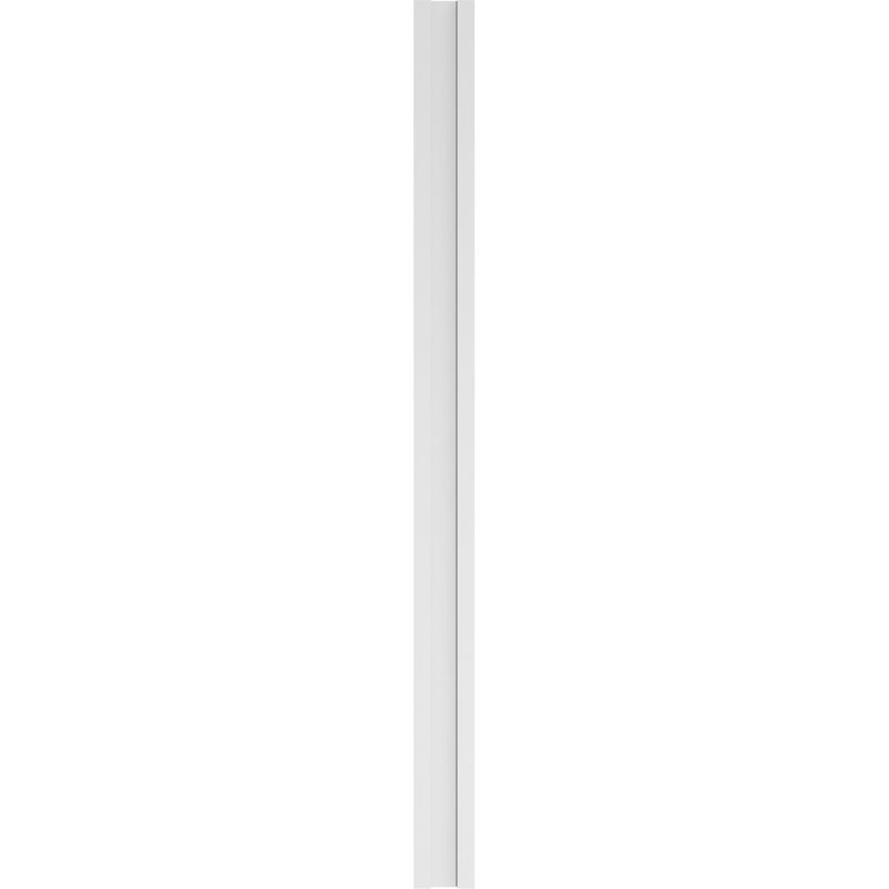 Pilastre cannelé en PVC (la paire), Base et chapiteau standards, 7 po x 102 po x 2 po