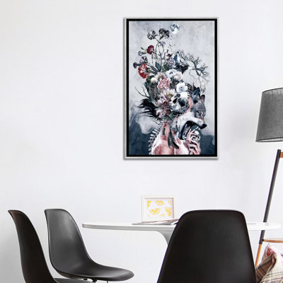 Loup et crânes par Riza Peker - impression d'art graphique