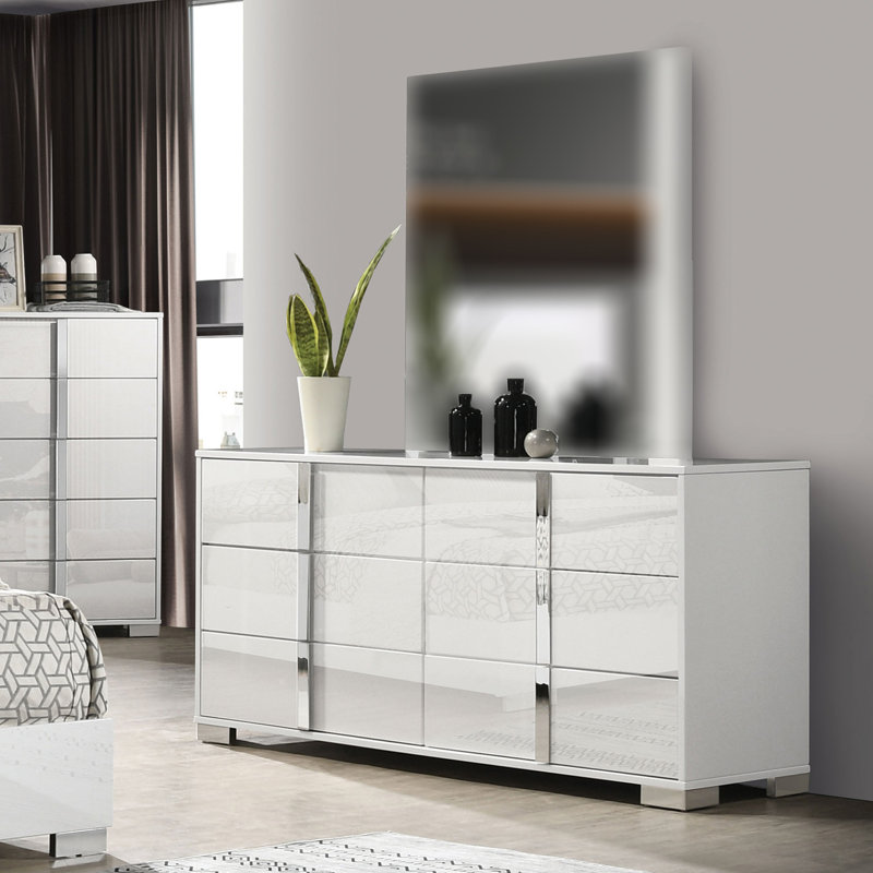 Commode Sinistra, blanc, Blanc