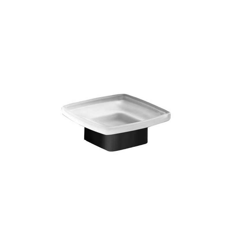 Plat à savon Leverette, Noir mat