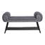 Banc de rangement rembourré l 45 po avec range-chaussures-125384721