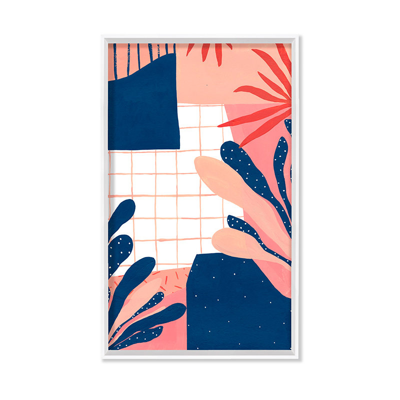 Pink Jungle 3 Print by Marie Lawyer